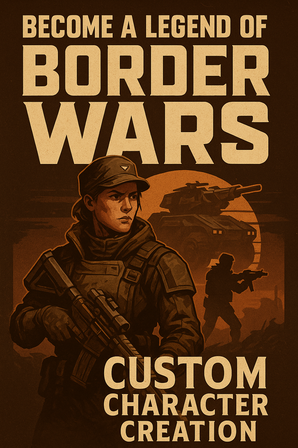 Become a Legend in Border Wars - Custom Character Creation (Price includes Processing Fees and taxes)