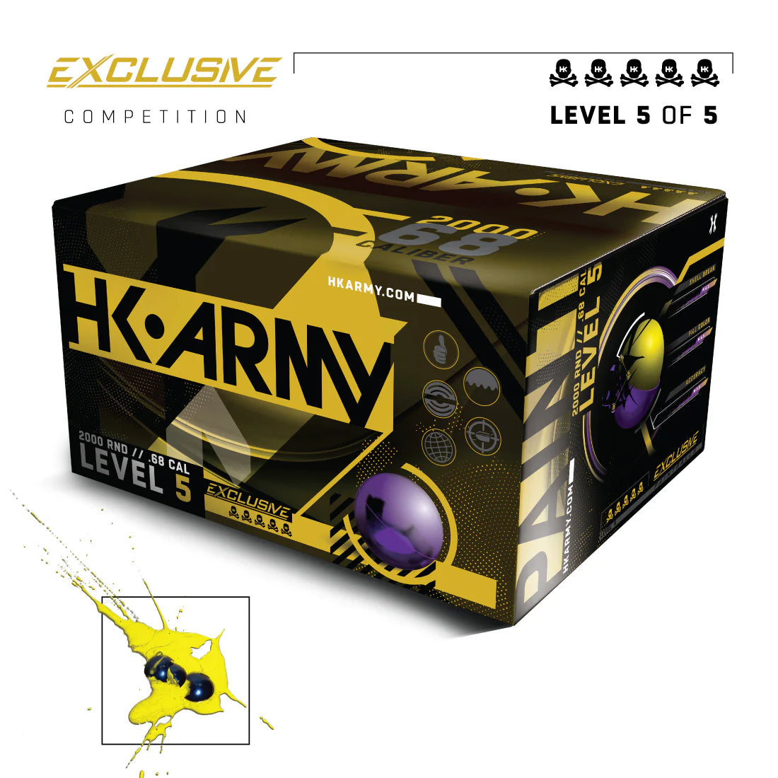 Paint - HK Army Exclusive Level 5 (Case of 2000 rounds) - Price includes Processing Fees and Taxes